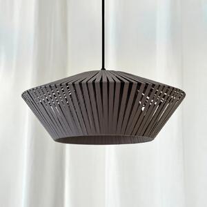 OSRAM Lampă suspendată Decor Bandă Ø 40,5 cm, gri, textil, E27, reglabil, Gri, Camera de zi / sufragerie, Țesătură / Textil