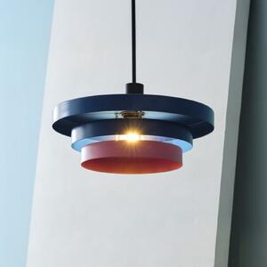 OSRAM Lampă suspendată Decor Layers, albastru/roz, oțel, E27, reglabil, Albastru, Bucătărie, Metal, Modern