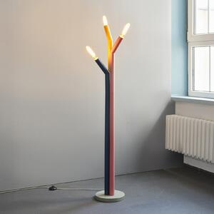 OSRAM Lampadar Decor Straw, cu 3 becuri, colorată, oțel, E27, Multicolor, Camera de zi / sufragerie, Metal, Modern