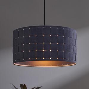 OSRAM Lampă suspendată Decor Felt Weaving, Ø 38 cm, gri, pâslă E27, reglabil, Gri, Camera de zi / sufragerie, Țesătură / Textil
