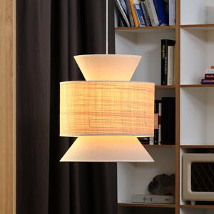 OSRAM Lampă suspendată Decor Wrap Cone, bej, rafia, in, E27, reglabil, Bej, Camera de zi / sufragerie, Țesătură / Textil, Casă de țară / Rustic