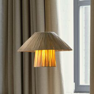 OSRAM Lampă suspendată Decor Bamboo Paper Hut Ø 40 cm, bambus, E27, reglabil, Maro / Rugină, Camera de zi / sufragerie, Bamboo, Casă de țară / Rustic
