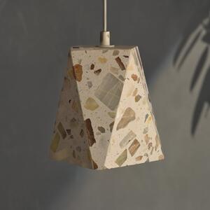 OSRAM Lampă suspendată Decor Gleam Box, terrazzo, bej, E27, reglabil, Bej, Camera de zi / sufragerie, Marmură