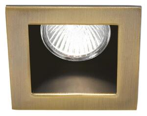 Ideal Lux - Corp de iluminat încastrat FUNKY 1xGU10/50W/230V 9x9 cm alamă