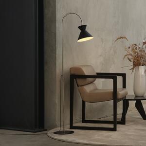 OSRAM Lampadar Decor Waist, oțel, negru, E27, Negru, Camera de zi / sufragerie, Metal, Modern