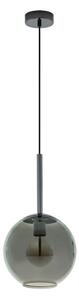 Eglo 97633 - Pendul suspendat pe cablu TINDARI 1xE27/60W/230V negru fumuriu