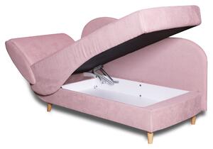 Canapea extensibilă cu spatiu depozitare Oxford Flamingo de dreapta