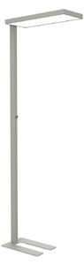Maul Lampadar LED de birou MAULjura, culoare argintiu, aluminiu, 196,5 cm, reglabil, Metalic, Studiu / Birou, Aluminiu, Modern