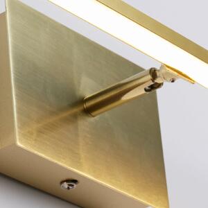 Searchlight Aplică LED pentru baie Amalfi, culoare alamă, lățime 61 cm, oțel, Auriu / Alamă, Baie, Metal, Modern