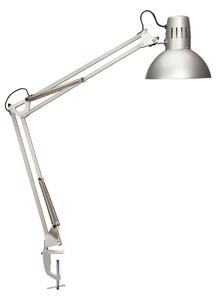 Maul Lampa cu clemă LED MAULstudy, culoare argintiu, oțel, înălțime 44 cm, Metalic, Studiu / Birou, Metal, Birou de masă