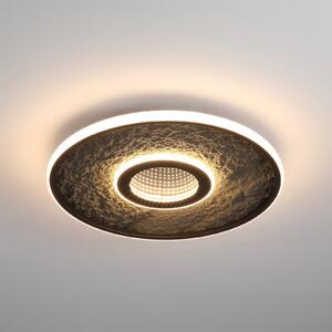 Searchlight Plafonieră LED Lumadisc, negru, Ø 41 cm, metal/silicon, reglabil, Negru, Camera de zi / sufragerie, Metal, Modern