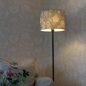 PR Home Lampadar Amy, Dahlia verde/negru, 150 cm, textil, E27, Negru, Camera de zi / sufragerie, Țesătură / Textil