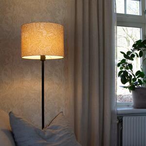 PR Home Lampadar Amy, galben/negru, înălțime 150 cm, textil, E27, Negru, Camera de zi / sufragerie, Țesătură / Textil