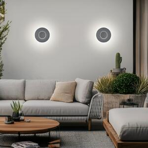Helestra Lampă LED pentru exterior BUD 44, nu dimabil, gri, IP65, Gri, Aluminiu, Modern