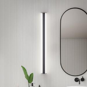 Helestra Lampa cu oglindă LED LOOM, lungime 90 cm, negru, IP44, Negru, Baie, Metal