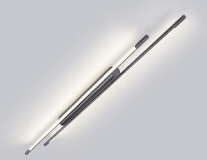 Helestra Plafonieră LED LEDA, gri titan, 150 cm, dimabil, reglabil, Gri, Studiu / Birou, Aluminiu