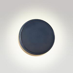MARSET aplică de perete LED Caramel, albastru, Ø 22 cm, TRIAC, sticlă, reglabil, Albastru, Camera de zi / sufragerie, Sticlă, Design