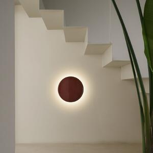 MARSET aplică de perete LED Caramel, maro, Ø 38 cm, TRIAC, sticlă, reglabil, Maro / Rugină, Camera de zi / sufragerie, Sticlă, Design