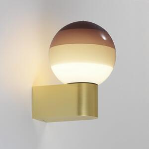 MARSET aplică de perete LED Dipping Light A1, maro/alamă, reglabil, Auriu / Alamă, Camera de zi / sufragerie, Metal, Design, glob