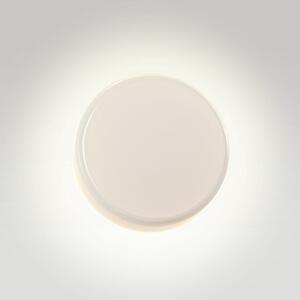 MARSET aplică de perete LED Caramel, opal, Ø 38 cm, TRIAC, sticlă, reglabil, Alb, Camera de zi / sufragerie, Sticlă, Design
