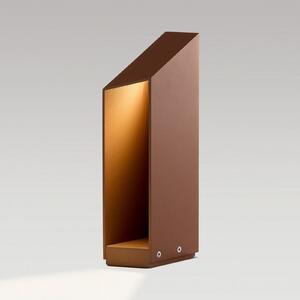 MARSET Lampa cu soclu LED Domus Înălțime 37 cm Aluminiu de culoarea ruginii, reglabil, Maro / Rugină, Aluminiu, Design