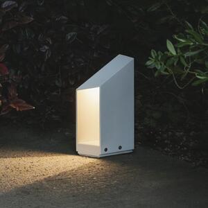 MARSET Lampă cu soclu LED Domus, înălțime 26 cm, alb, aluminiu, reglabil, Alb, Aluminiu, Design