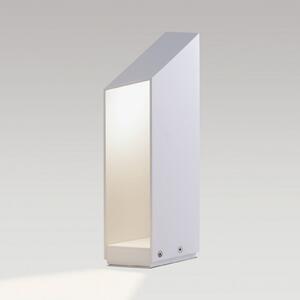 MARSET Lampă cu soclu LED Domus, înălțime 37 cm, alb, aluminiu, reglabil, Alb, Aluminiu, Design