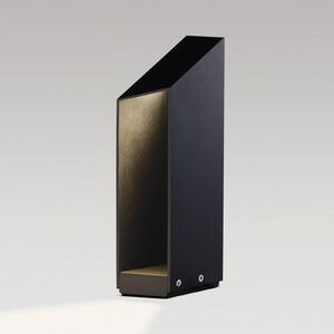 MARSET Lampa cu soclu LED Domus, înălțime 37 cm, negru, aluminiu, reglabil, Negru, Aluminiu, Design