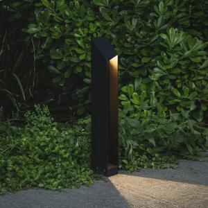 MARSET Lampă cu soclu LED Domus, înălțime 55 cm, negru, aluminiu, reglabil, Negru, Aluminiu, Design