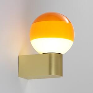 MARSET aplică de perete LED Dipping Light A1, portocaliu/auriu, reglabil, Auriu / Alamă, Camera de zi / sufragerie, Metal, Design, glob