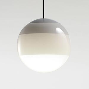 MARSET Lampă suspendată LED Dipping Light Ø 20 cm albă, reglabil, Alb, Camera de zi / sufragerie, Sticlă, Design, glob