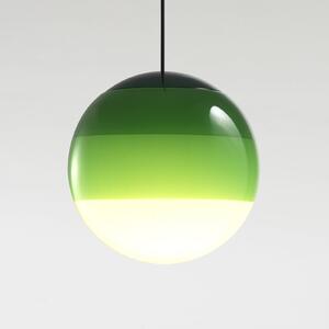 MARSET Lampă suspendată LED Dipping Light Ø 13 cm verde, reglabil, Verde, Camera de zi / sufragerie, Sticlă, Design, glob