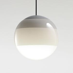 MARSET Lampă suspendată LED Dipping Light Ø 30 cm albă, reglabil, Alb, Camera de zi / sufragerie, Sticlă, Design, glob