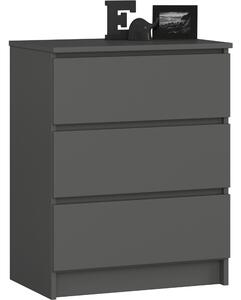 Comodă cu sertare Kalista II (grafit). Promo -16%. 1152086