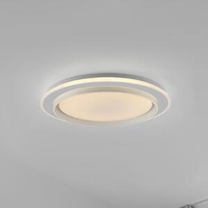 JUST LIGHT. GmbH plafonieră LED Lago Ø 49,3 cm CCT telecomandă, reglabil, Alb, Camera de zi / sufragerie, Metal, Modern