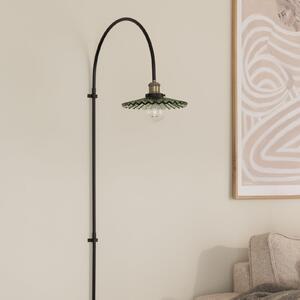 Globen Lighting aplică de perete COBBLER, verde, înălțime 150 cm, sticlă, Negru, Camera de zi / sufragerie, Sticlă, Design