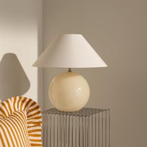 Globen Lighting Lampă de masă IRIS, crem, înălțime 45 cm, Bej, Camera de zi / sufragerie, Țesătură / Textil, Scandinavă