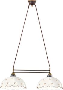 Kolarz 731.82.161 - Lustră suspendată pe cablu NONNA, 2xE27/75W/230V, decor floral, aur roz