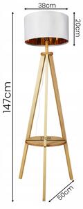 Lampadar 1xE27/40W/230V alb