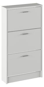 Dulap pantofi, 3 rafturi, alb, MOBI 13