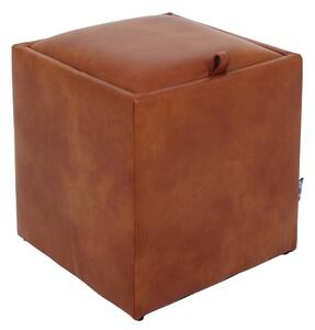 Taburet box cu capac diferite culori - coniac