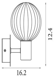 Searchlight 30506BK - Aplică de perete LUMINSPHERE 1xG9/7W/230V, neagră