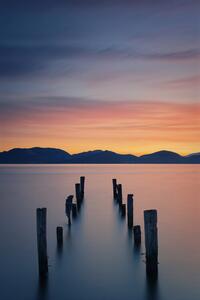 Fotografie Sunrise on the Lake, Simon Rohl