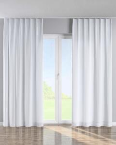 Perdea cu cârlige flex simple culoare alb Țesătură împletitură