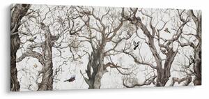 Tablou - Model de pădure, desen (120x50 cm)