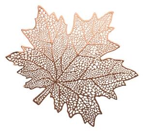 Napron Autumn in forma de frunza, bronz, 40x40 cm