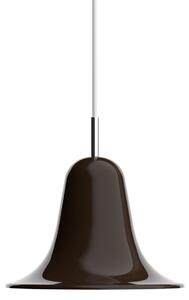 Verpan Lampă suspendată Pantop, maro, Ø 23 cm, metal, E14, reglabil, Maro / Rugină, Camera de zi / sufragerie, Metal, Design