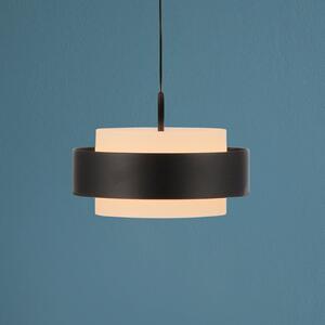 Schöner Wohnen lampă suspendată LED Elmo, negru, 1 bec, 3000 K, reglabil, Negru, Camera de zi / sufragerie, Metal, Modern
