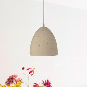 Schöner Wohnen Lampă suspendată Traventa, bej, Ø 21 cm, E27, reglabil, Bej, Camera de zi / sufragerie, Beton, Mediterană