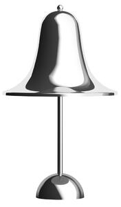 Verpan Lampa de masă cu baterie LED VERPAN Pantop, crom, înălțime 30 cm, IP44, reglabil, Camera de zi / sufragerie, Plastic, Design